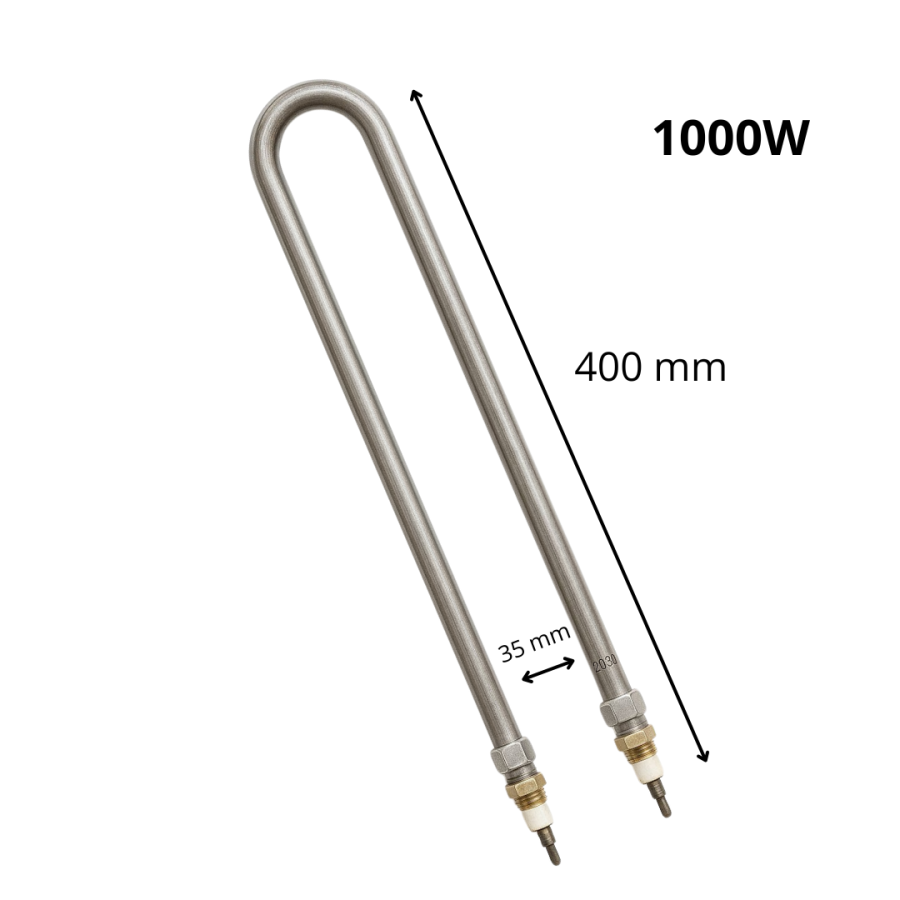 RESISTENCIA TUBOLAR TIPO U 8,2X400X1000WX220V - Imagem 2